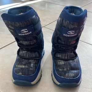 Hobibear Boys Snow Boots Outdoor Waterproof Winter, Size 8M